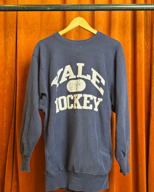 80s Champion Reverse Weave Yale Hockey Crewneck