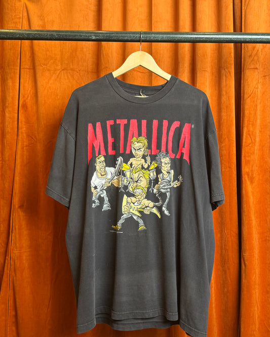 1996 Metallica Cartoon Distressed