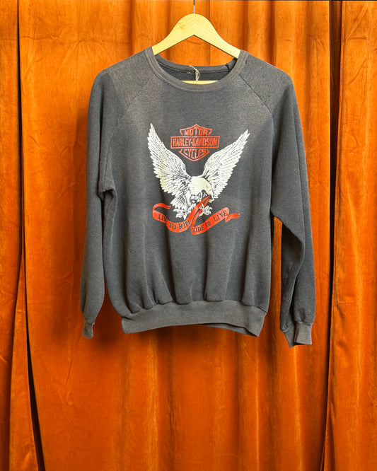 80s Harley Davidson Live to Ride Ride To Live Eagle