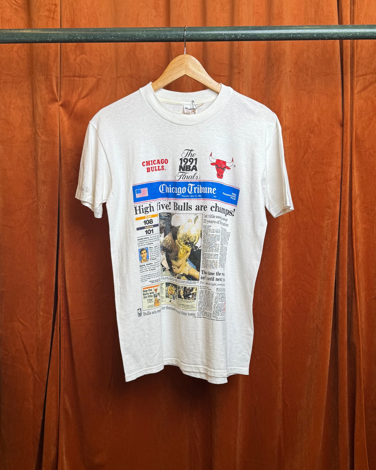 1991 Chicago Bulls Newspaper