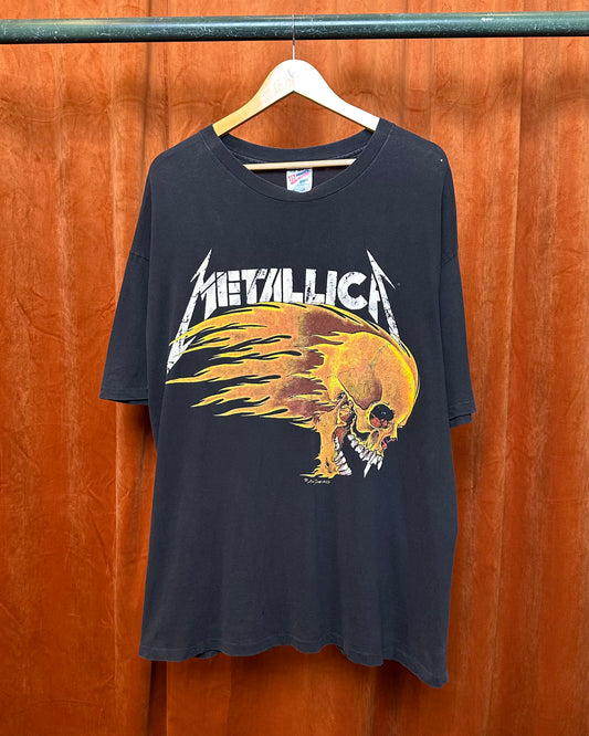Metallica Pushead Flaming Skull