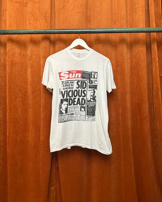 SID VICIOUS DEAD Headline Tee