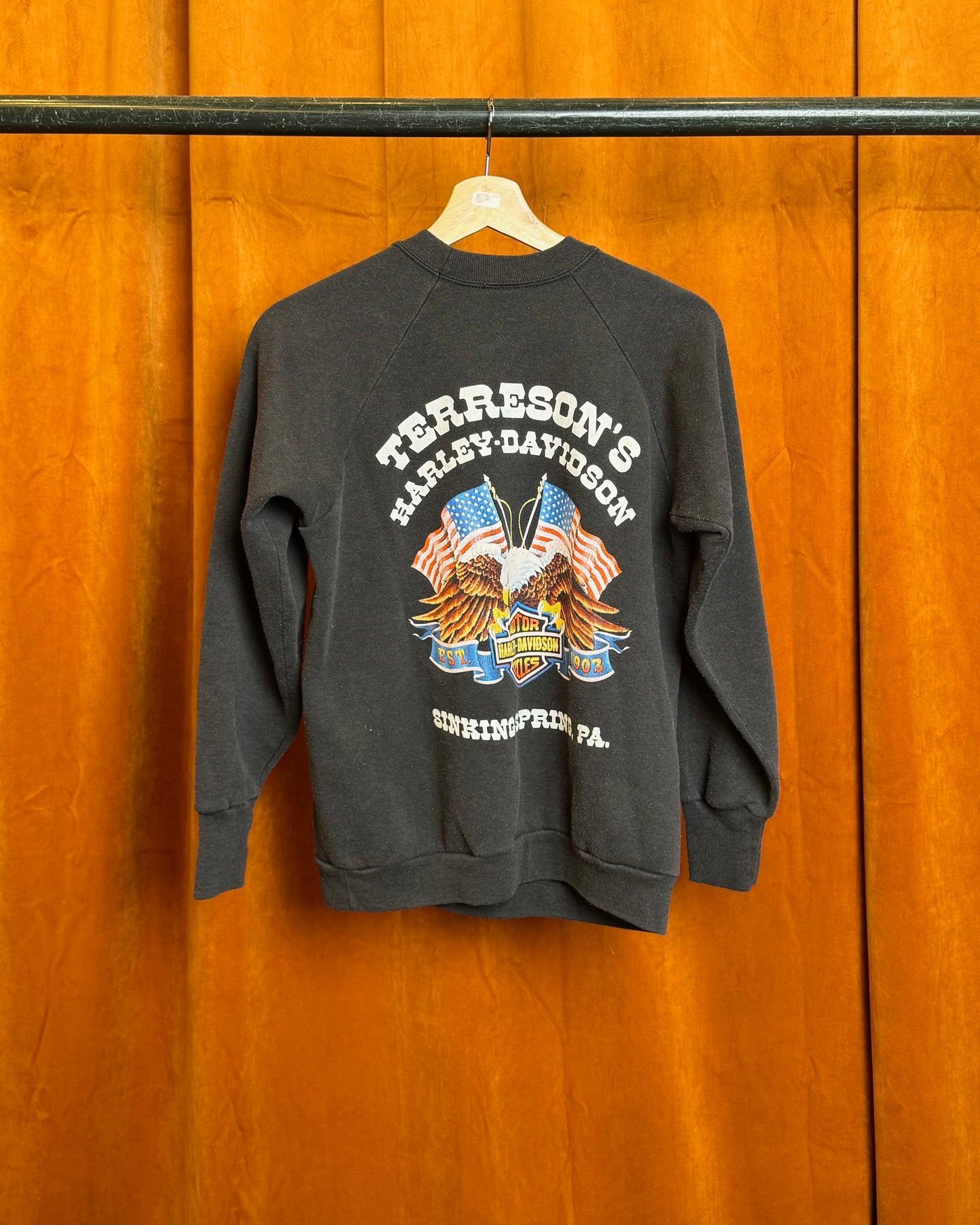 1988 Harley Davidson Crewneck 'Terreson's Sinkingspring PA'