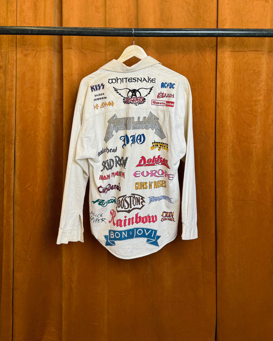 80s Hand Painted Metal Shirt