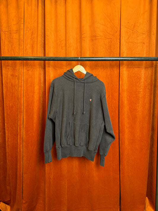 80s Champion Reverseweave Black Hoodie