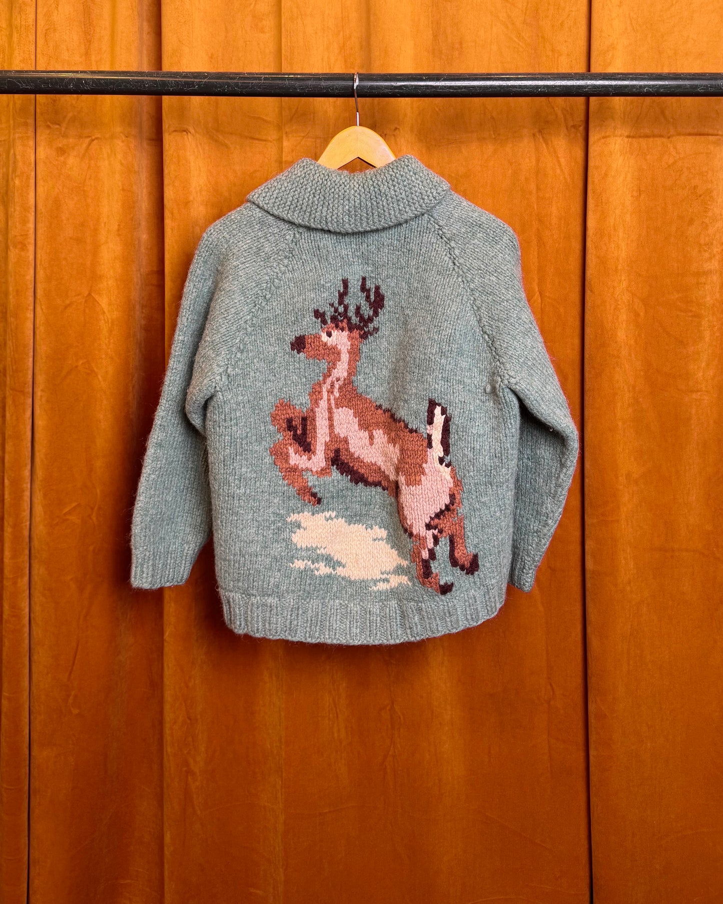 50s Cowichan Sweater w/ Deer
