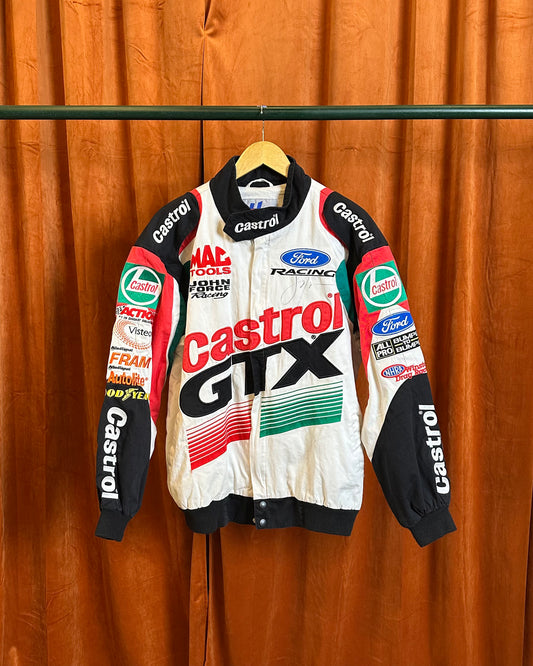 John Force Signed Castrol GTX Racing Jacket