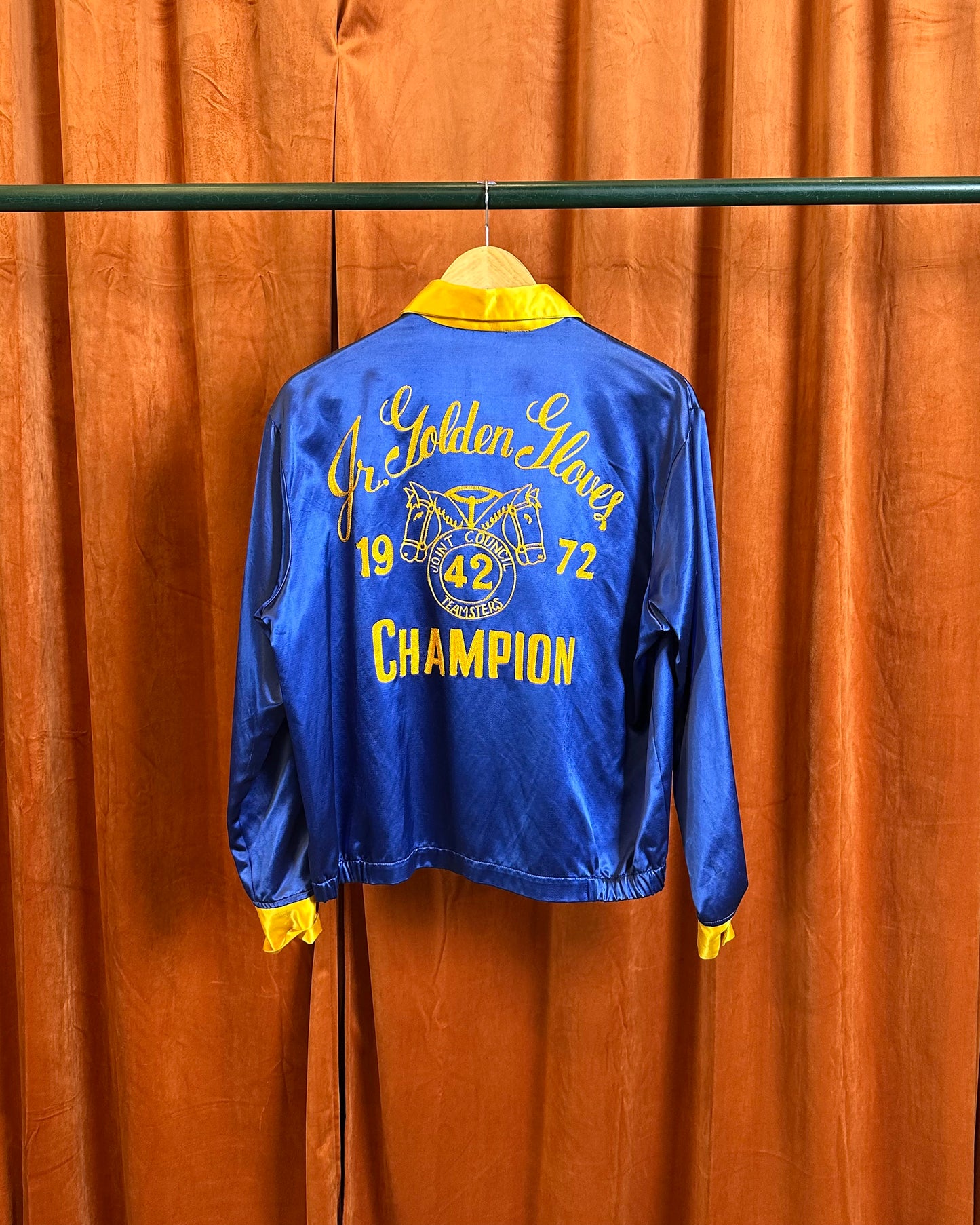 1972 Chainstitch 'Jr Golden Gloves' Satin Jacket