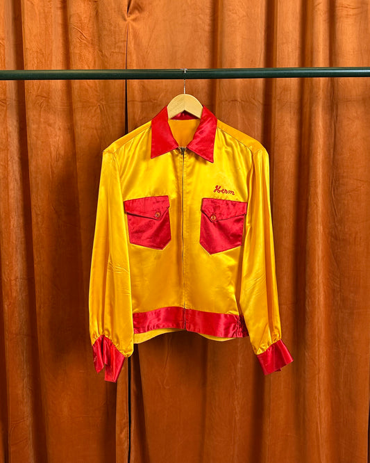 40s/50s Chainstitch 'Big Bear Lake' Satin Jacket